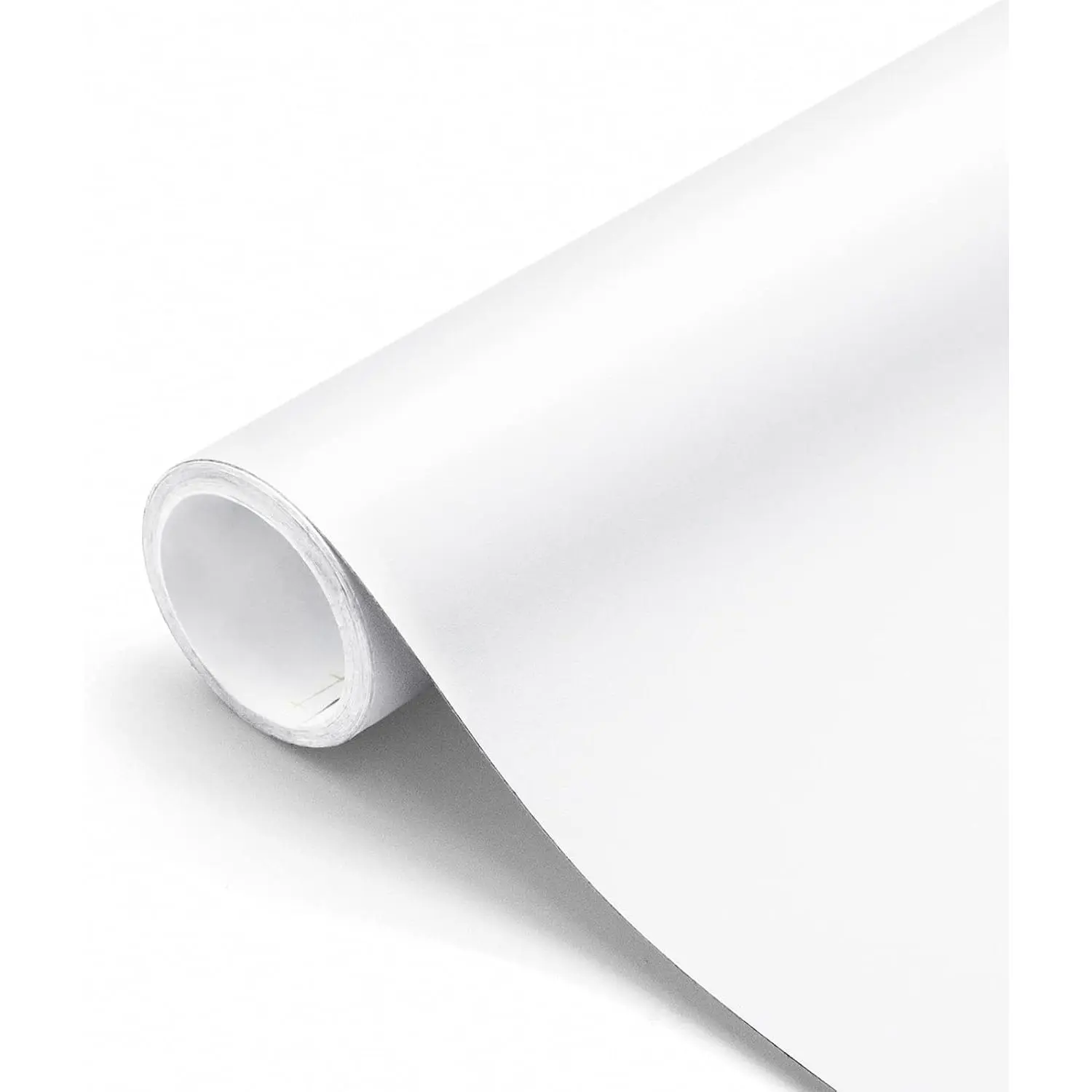 16"x78.7" Matte White Peel and Stick Contact Paper Self Adhesive Removable Warpping Decorative Vinyl Film Waterproof for Walls Countertop Cabinets Furniture