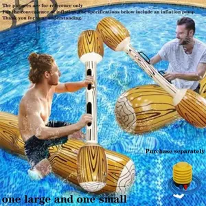 2-Piece Giant Inflatable Battle Raft Pool Game, Unisex Float Toy for Kids & Adults, Perfect for Pool Parties, Beach, Summer Outdoor Fun, Pool Floats