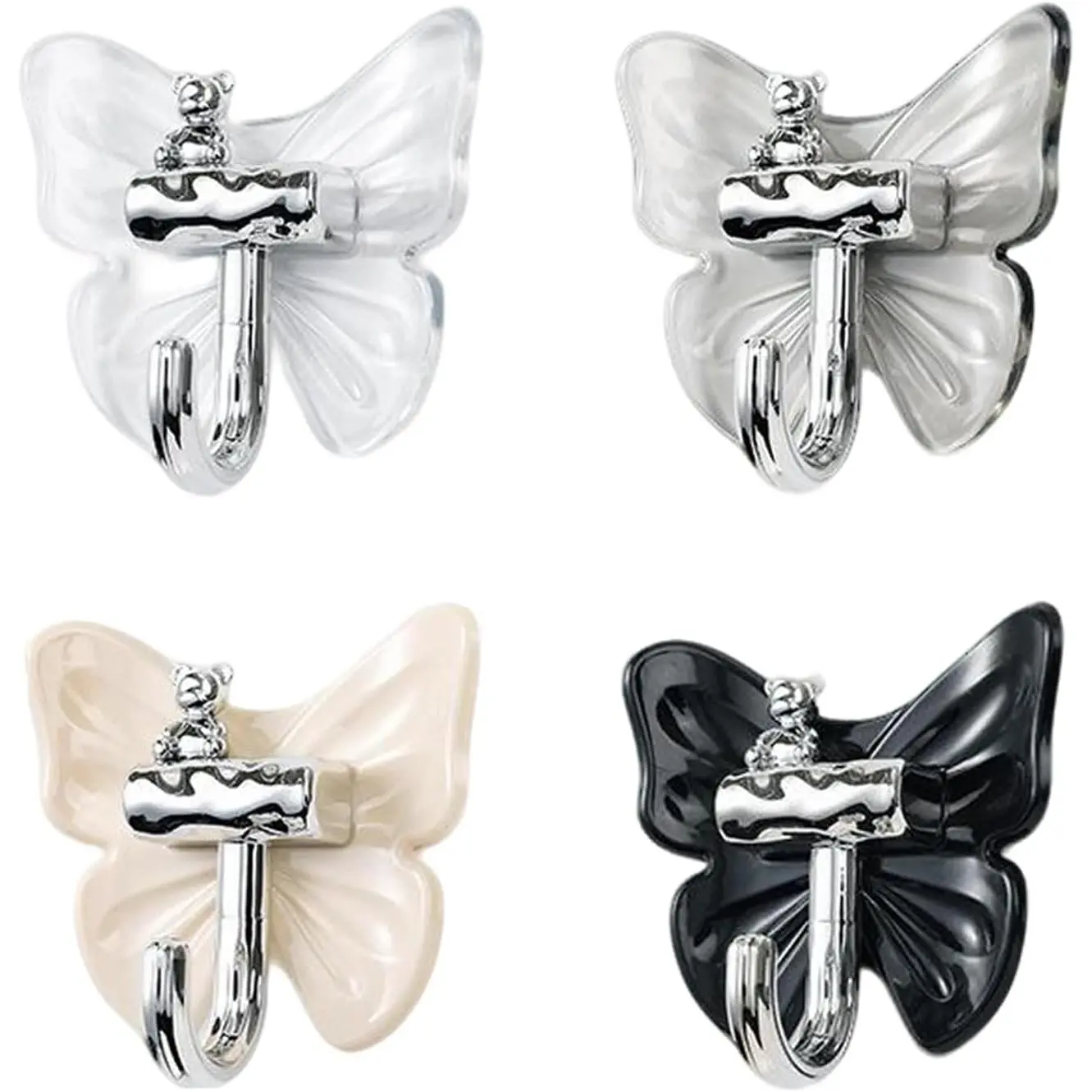 4 Pack Butterfly Wall, Cute for Home Decor &| Decorative| No Needed| Surface Use| Lightweight| Mix Color Set