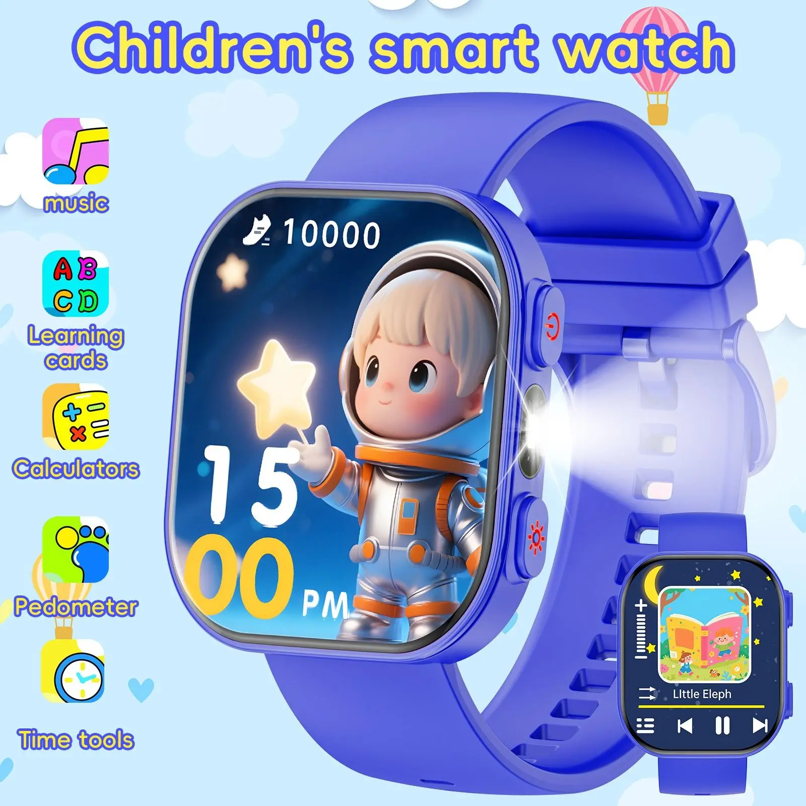 2026 Children's Smart Watch, Multifunctional, 13 Games Included, Music, Alarm Clock, Calculator, Calendar, Torch, Stopwatch, Pedometer, Gift for Kids Ages 3-12