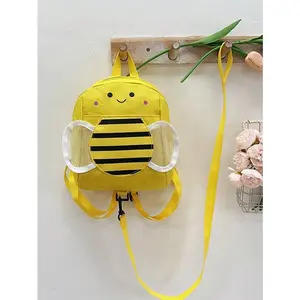 Cartoon Bee Backpack, Lightweight Anti-Loss School Bag, Adjustable Straps, Fashionable Design, Ideal Gift for Students, Daily Use