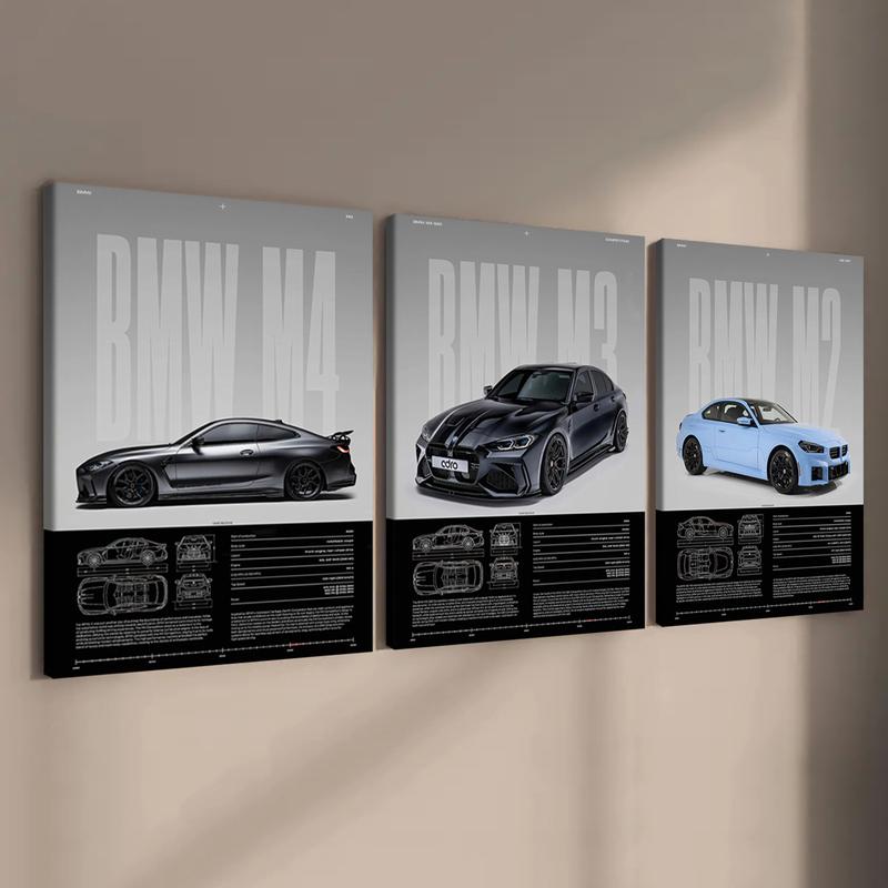 3-Piece Solid Wood Art Prints, Unframed Art Print, Bmw Series Performance Car Posters, Modern Wall Decor, Waterproof Home Decoration, Ideal Gift Set #TOP PICKS 3-Piece Solid Wood Art Prints, Unframed Art Print, Bmw Series Performance Car Posters, Modern Wall Decor, Waterproof Home Decoration, Ideal Gift Set #TOP PICKS