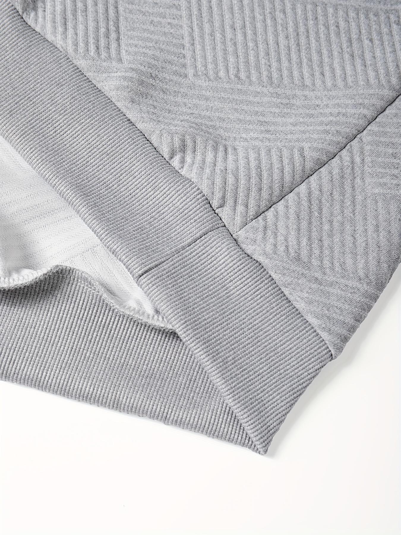 Men's casual fashion suit knitted jacquard sweatshirt and pants two-piece set