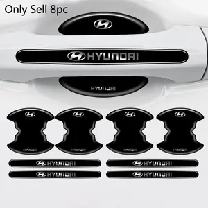 8pc Car Stlying Door Handle Bowl Anti-scratch Protective Stickers Car Decals For Hyundai I10 I20 I30 I40 IX20 IX35 Kona Getz Genesis Azera Accessories