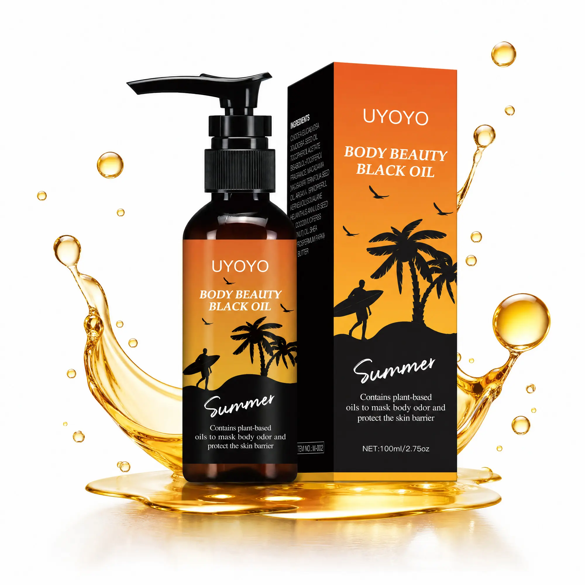 Dark Tanning Oil, Fast Tan Accelerator, Deep Bronze Glow, Hydrating Body Oil, Jojoba, Macadamia, Coconut Oils, Smooth Sun-Kissed Finish