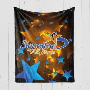 Muse 2025 Hotsale Custom Coral Fleece Blanket American Style Knitted Four Seasons Wearable Portable Home Travel Exclusive