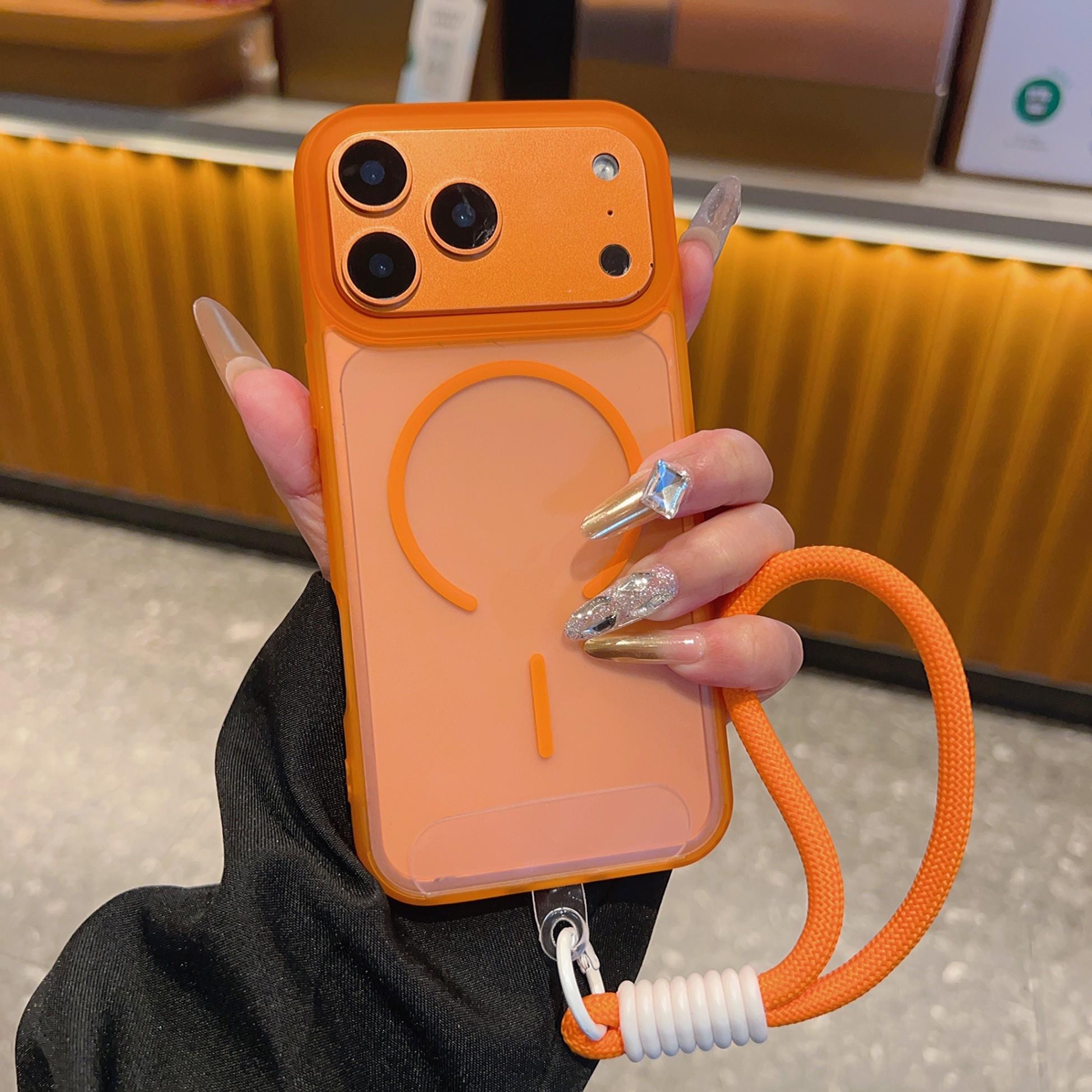 Translucent Frosted Phone Case for iPhone 17 Pro Max 16 15 14 13 12 11, Soft Edge Clear Acrylic Magnetic Case