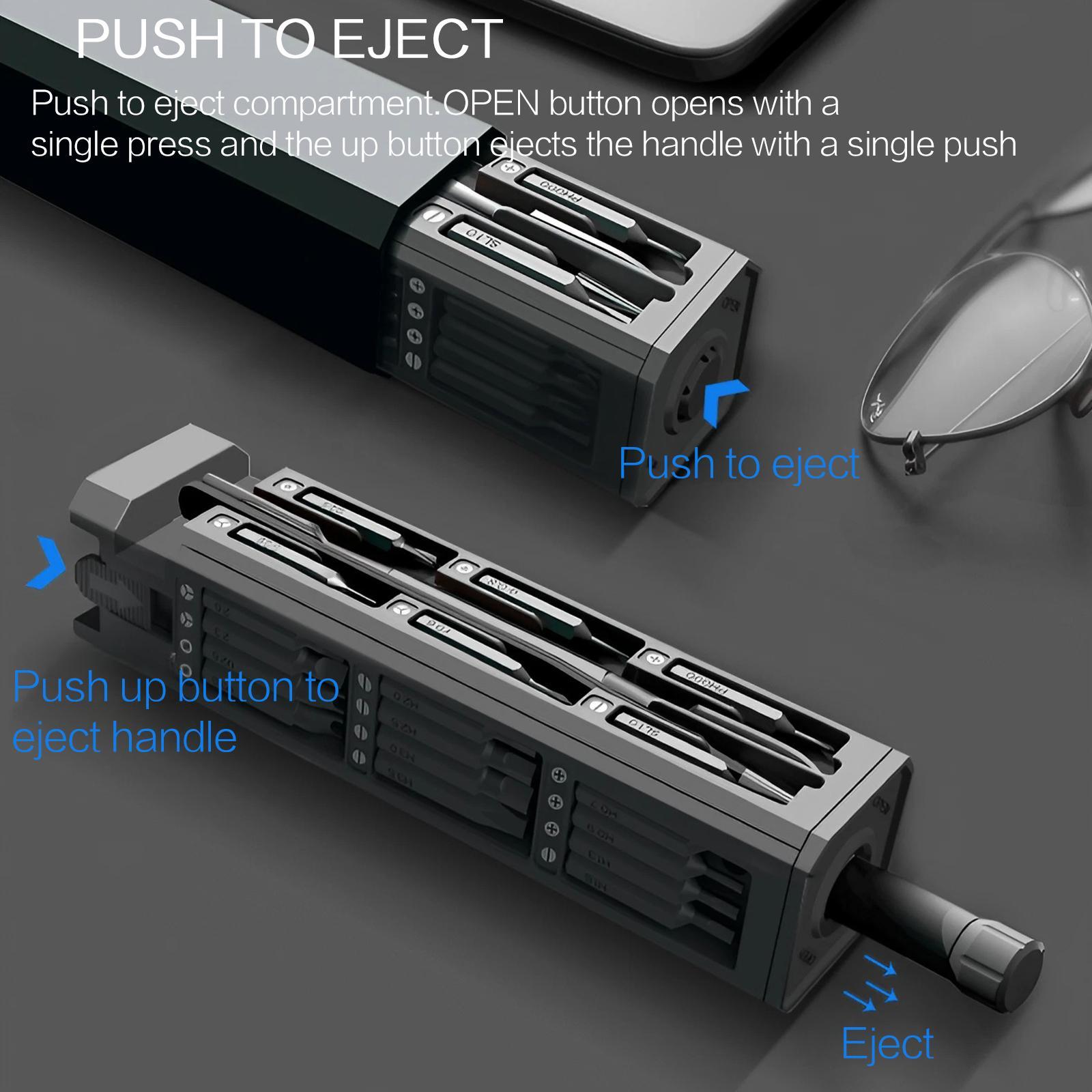 44-in-1 Precision Screwdriver Set, Multifunctional Magnetic Screwdriver Head Set, Precision Heads, Portable Tool Kit for Home, Office & Outdoor Use