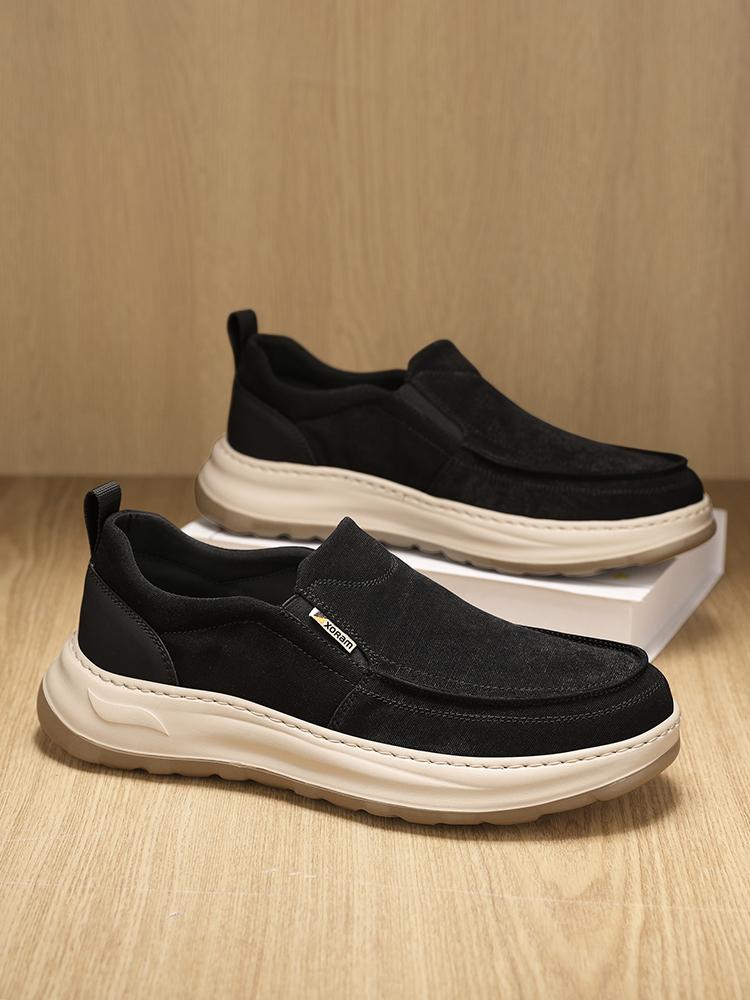 Men's Breathable Canvas Slip-Ons – Ultra Light, No Smell, Soft Sole Summer Shoes  5822