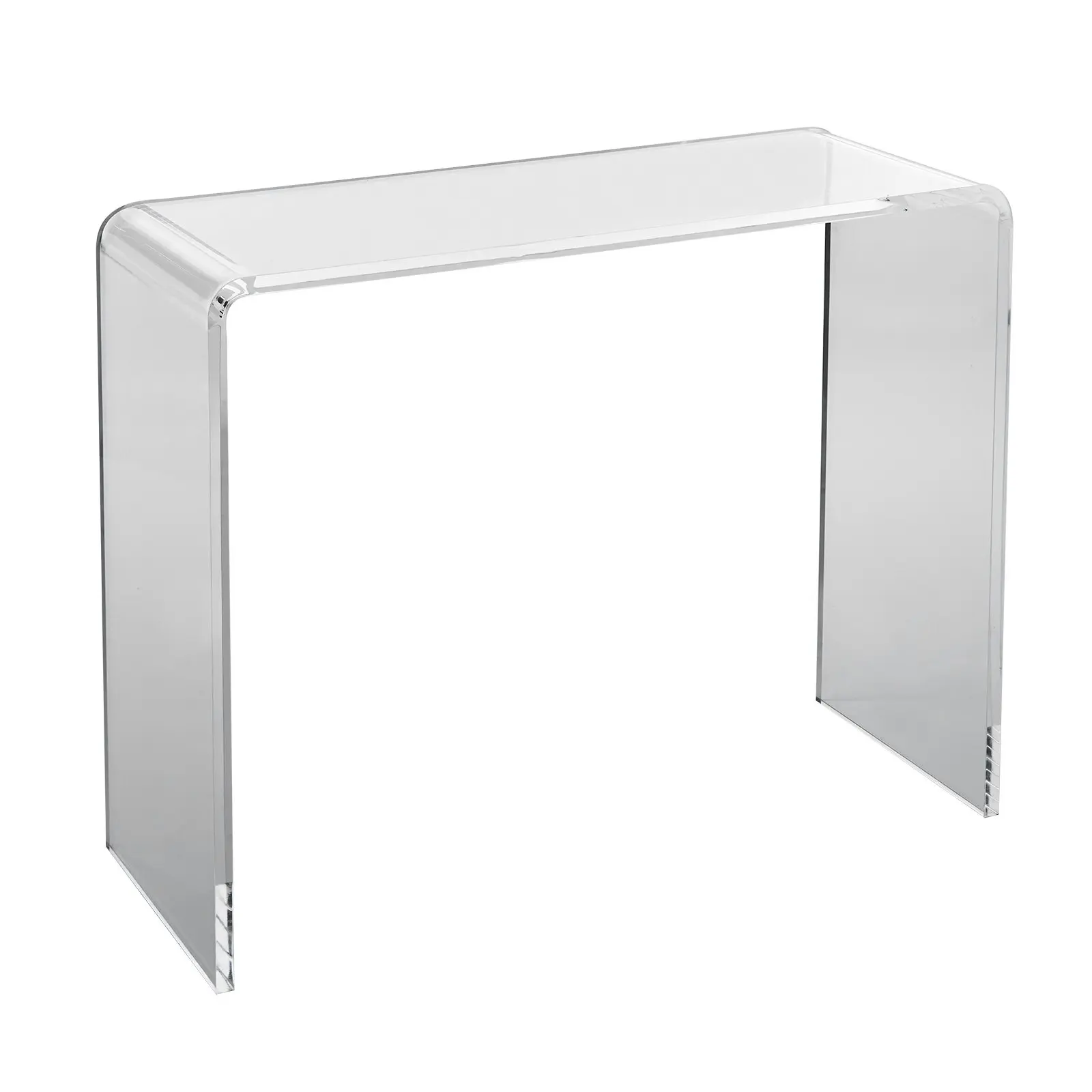 VEVOR Acrylic Console Table, Clear Acrylic End Table, Transparent Acrylic Side Table 37.95x15x29.13 inch, for Foyer, Living Room, Dining Room