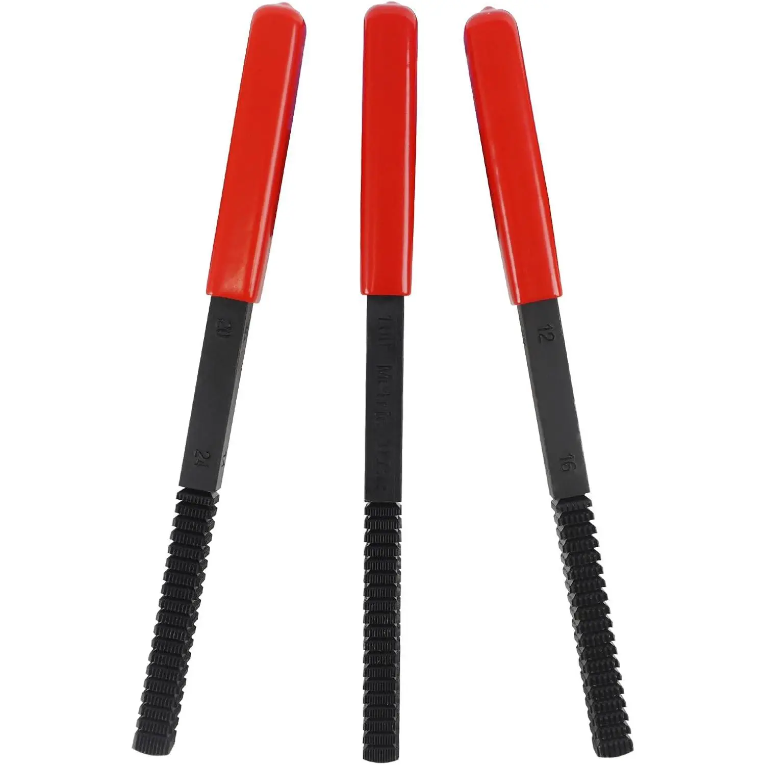 3Pcs Thread File Set, Thread Restoring Chaser Files Metric and SAE| Thread Restorer File Set High Carbon Steel Thread Repair Tool for Thread Repair File Set, Thread Cleaner Tool
