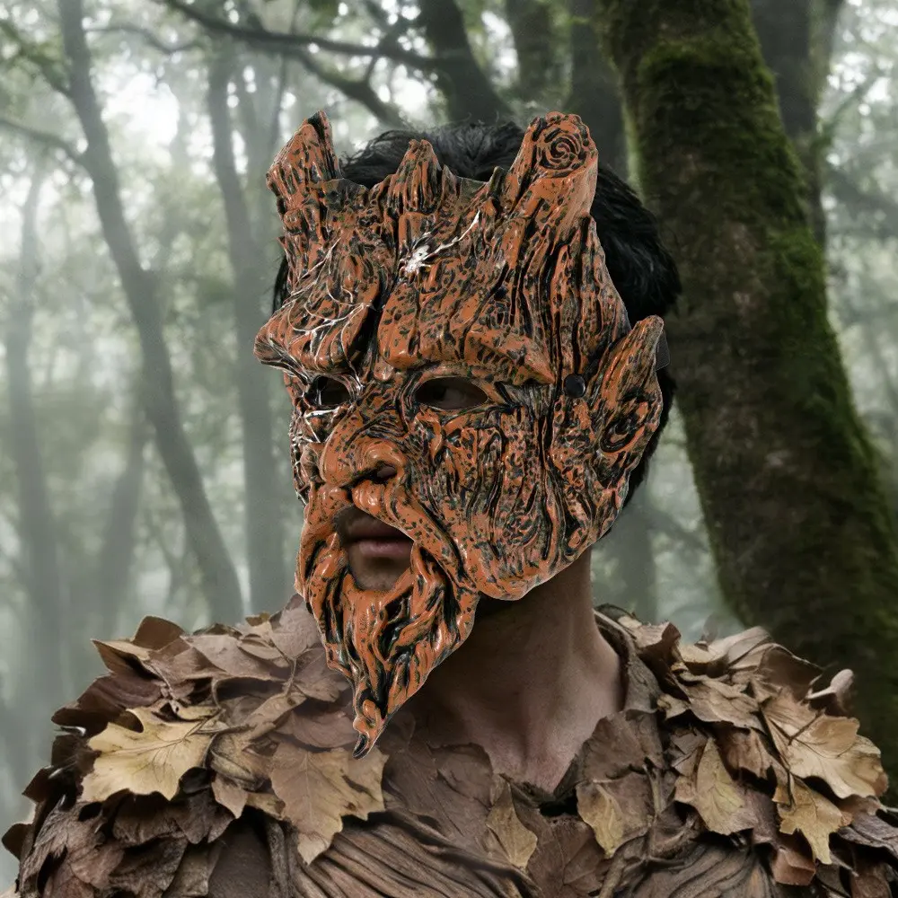 Halloween Mask Rp Tree Spirit Cosplay Costume, Funny Props for Festival Parties, Performance Dress Up, Halloween Party Accessories