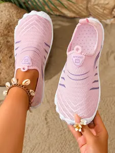 Women's Outdoor Hiking Shoes, Quick-Dry Breathable Non-Slip Water Shoes, Lightweight Soft Sole Slip-On Sports Shoes, Beach Pool Dive Shoes, Water Sports Footwear, Sporty Water Shoes
