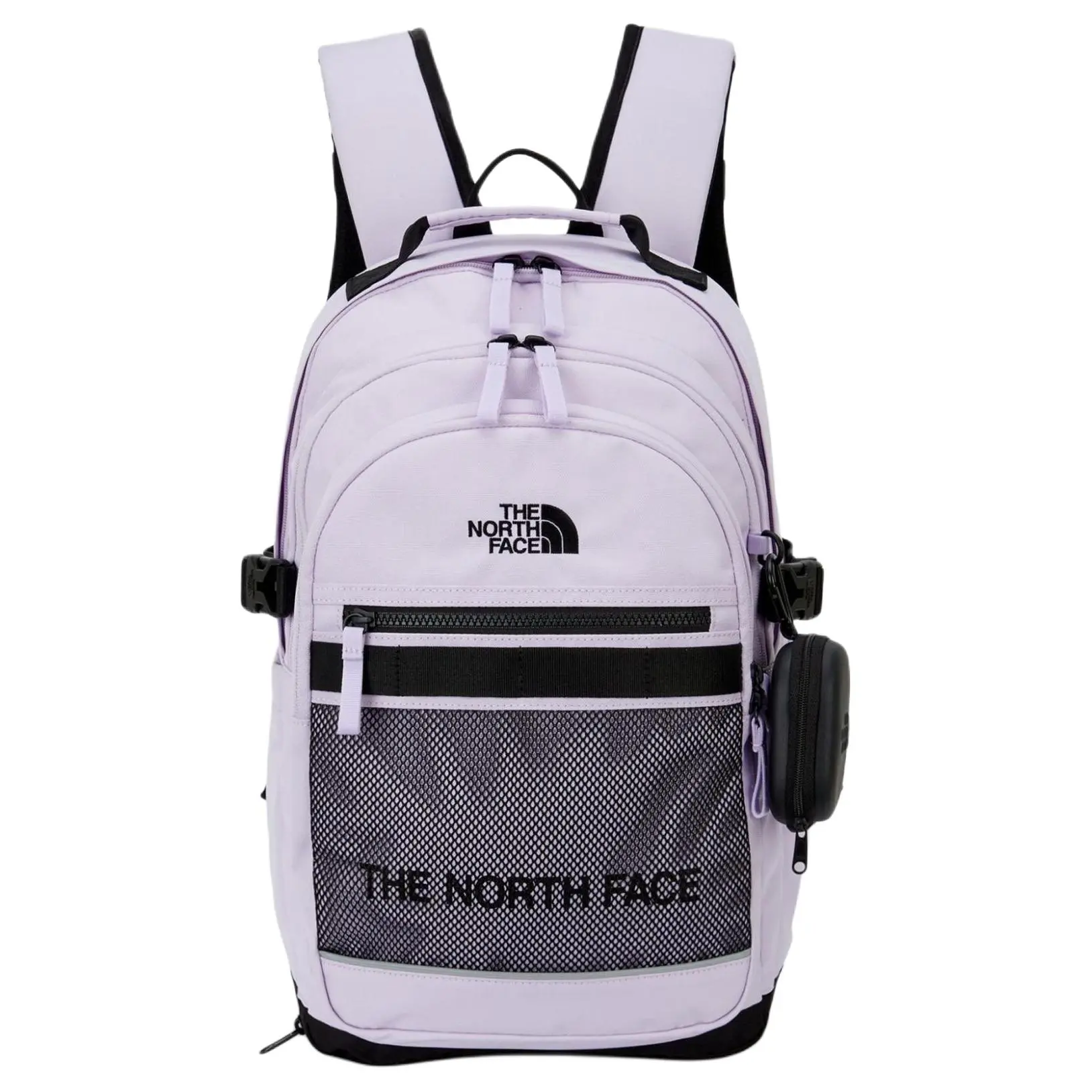 The North Face 25L Polyester Backpack for Men and Women – Fashionable Sporty Style in Lilac