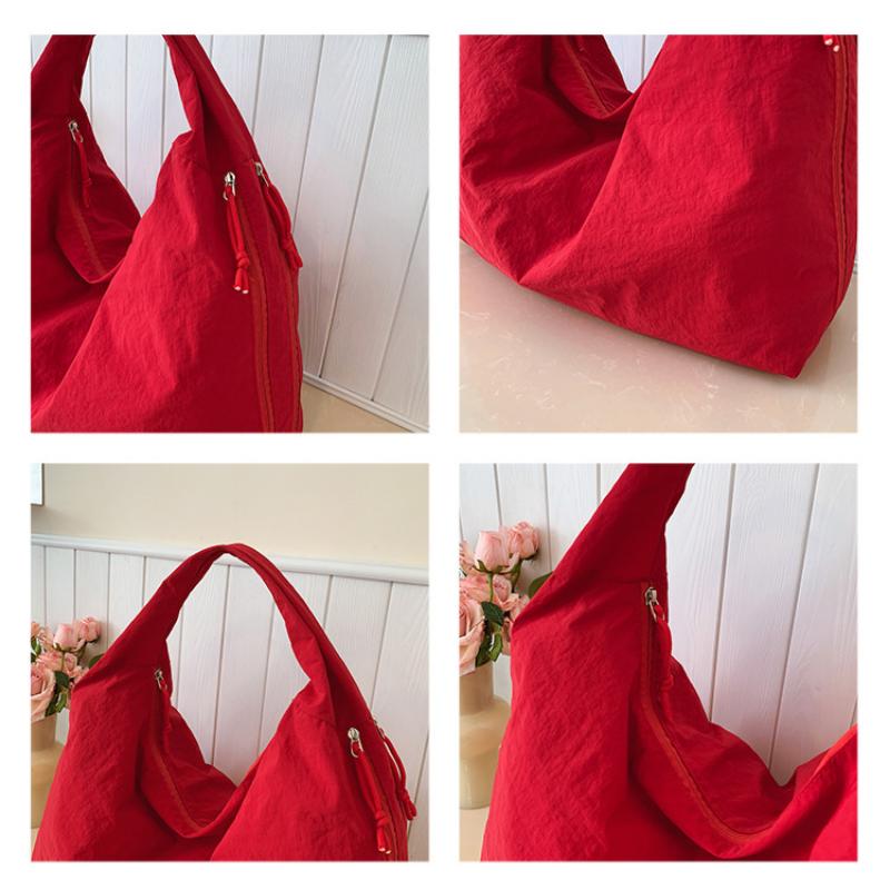 Large Capacity Popular Temperament Armpit Bag Nylon Cloth Shoulder Retro Handbag For Women