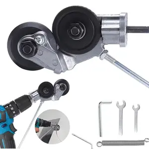 Electric Metal Shearing Tool with Adjuster, DIY Metal Cutting Tool for Steel and Copper, Essential for Metalworking Projects