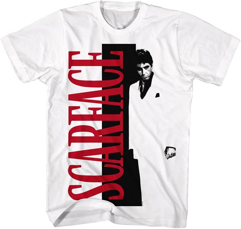 180gPopular trendy Scarface T-shirt, retro movie T-shirts are given as gifts for women and men New retro movie scar faced T-shirts, round neck sports shirts are given as gifts for men and women