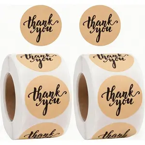 1000 count Thank You Stickers for Packaging, Custom Stickers,1.5 Inch Self-Adhesive Envelope Sticker for Small Business, Gifts, Weddings, Party, Boutiques, Label Stickers