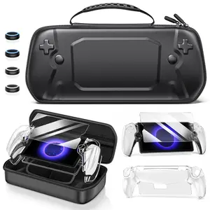BEBONCOOL (Benocool) PS5 Handheld Travel Case - Exclusive Front Graphic Design, Wipe-Clean PU Exterior, Reinforced EVA Hard Shell, Abrasive Resistant, Anti-Slip Surface, Card Slot Design for Drop Protection