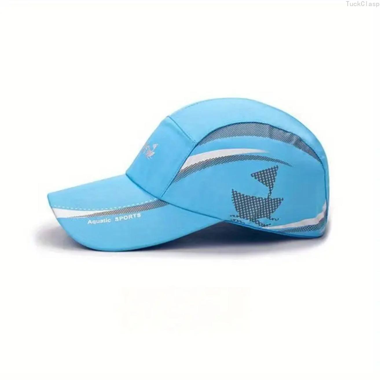 Quick-Dry Performance Baseball Cap, Lightweight Multi-Color Hat with Stylish Sailing Print and Breathable Mesh Back, Outdoor Sports Cap for Fishing, Hiking, Travel, and Everyday Wear