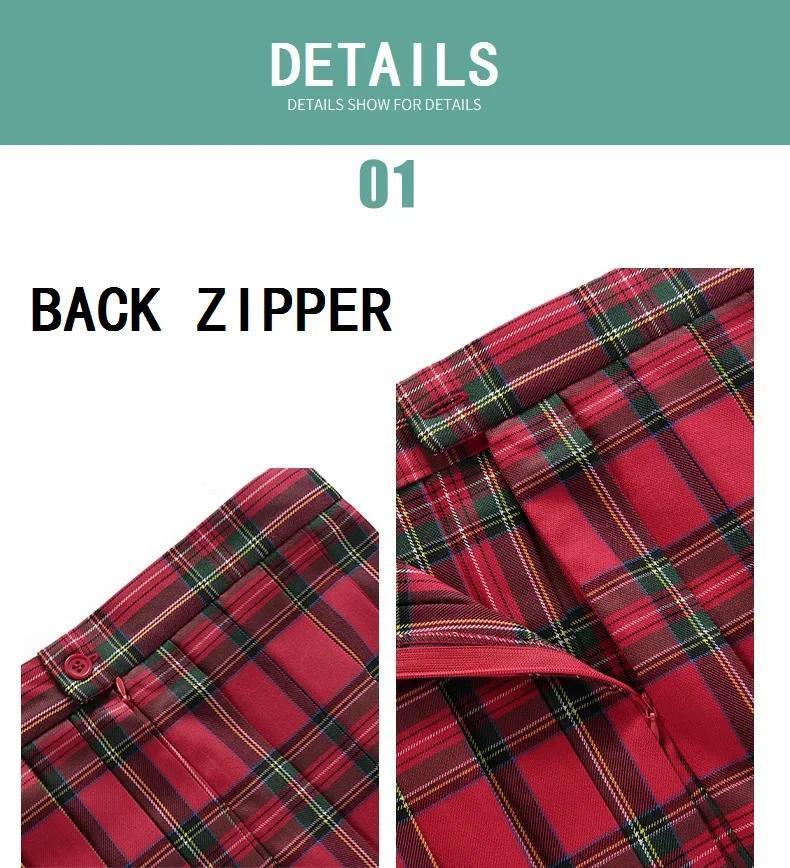 Women Summer Plaid Pleated Skirt With Necktie Bowtie Korean Jk Skirt Uniform Japanese School Preppy A Line Mini Skirts