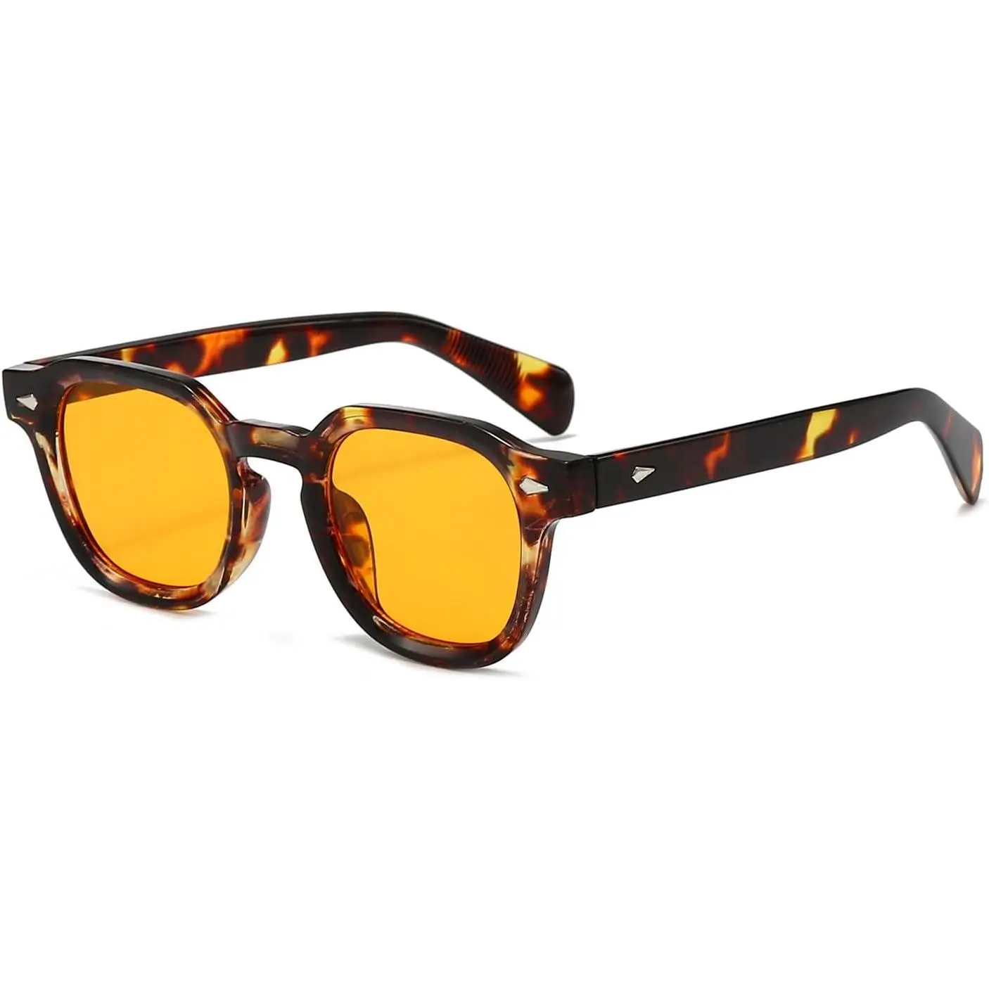 Unisex Vintage Rectangular Sunglasses, Small Retro Double Bridge Eyewear with UV400 Shield for Driving, Outdoor Activities, Unisex Wear, Uv400 Lens, Outfits For Women, Driving / Ootd, Sun Protection