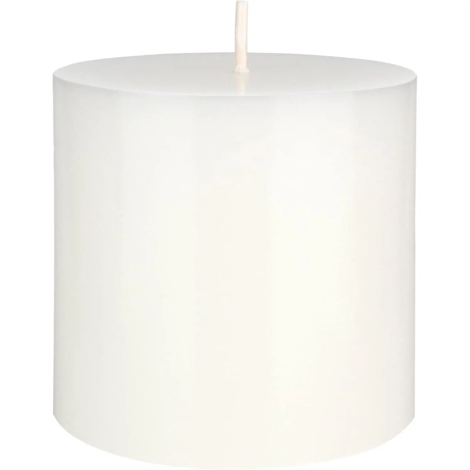 1 count Unscented Solid White Pillar , Hand Poured  Wax Candle 3 Inch x 3 Inch,  Decor, Spas, Weddings, Occasions, Party, Centerpieces, Holidays, Vigils, Prayers
