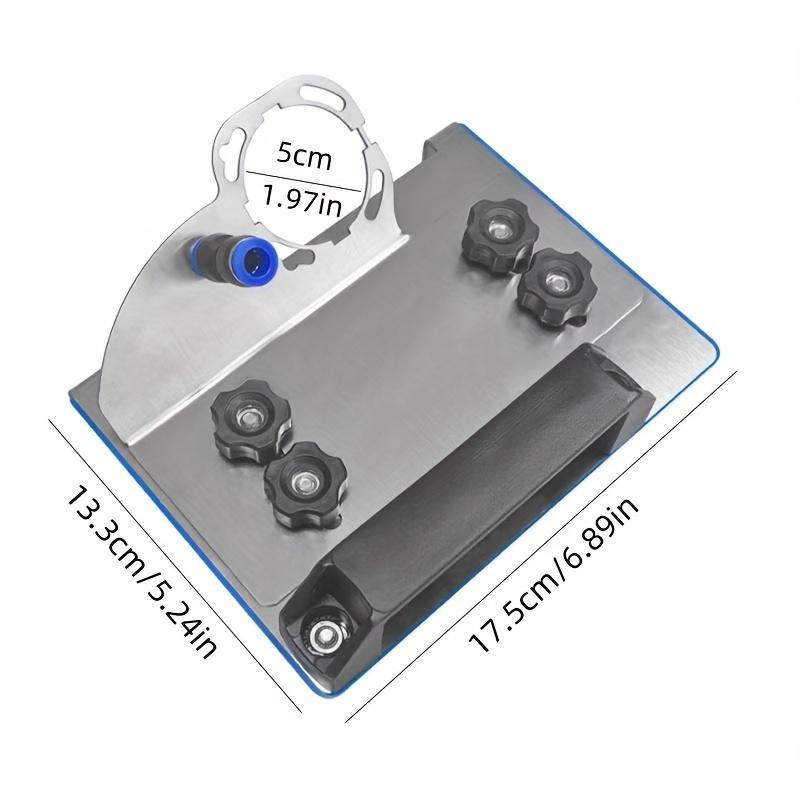 45° Angle Grinder Precision Tile Chamfering Tool Set - Portable, Lightweight, Durable Metal Construction, Equipped with a Dust Removal System, Suitable for Ceramic Tile Edges And Wood Trimming, Creating Smooth Edges And Ensuring Safety, No Power