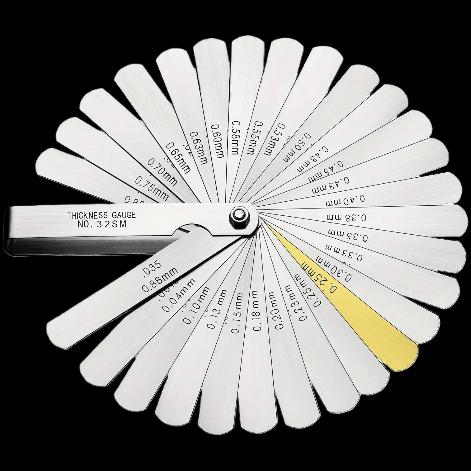 32pcs Feeler Gauge Set, Precision Instrument Gap Gauge, Automotive Valve Feeler Gauge Kit