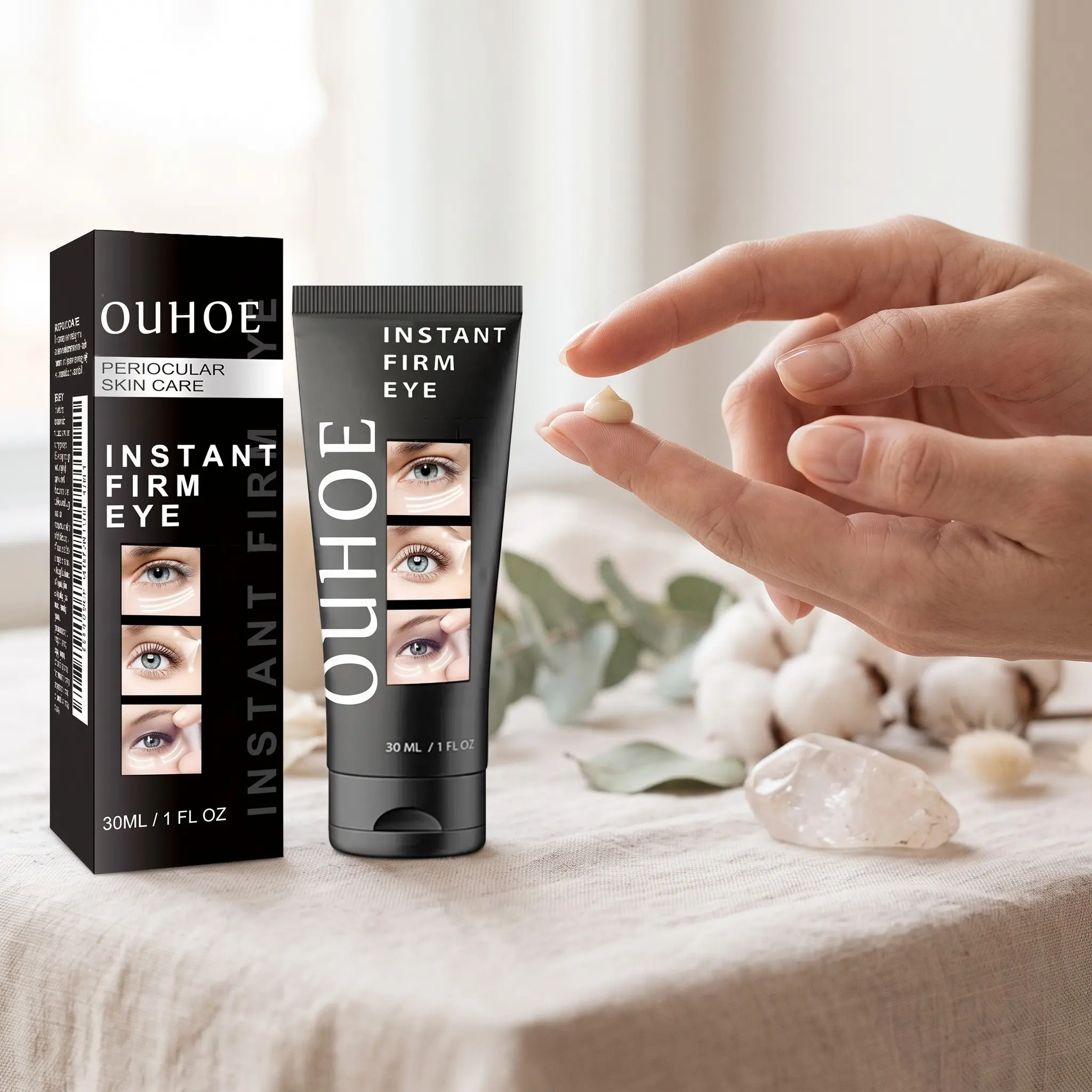 Instant Eye Firming Gel, Under Eye Gel, Hydrating Eye Treatments, Instant Eye Tightener, Quick Tightening and Plumping, Boosts Moisture, Hydrating, Daily Use, Lightweight Texture, Moisturizing, 2 Pieces Set
