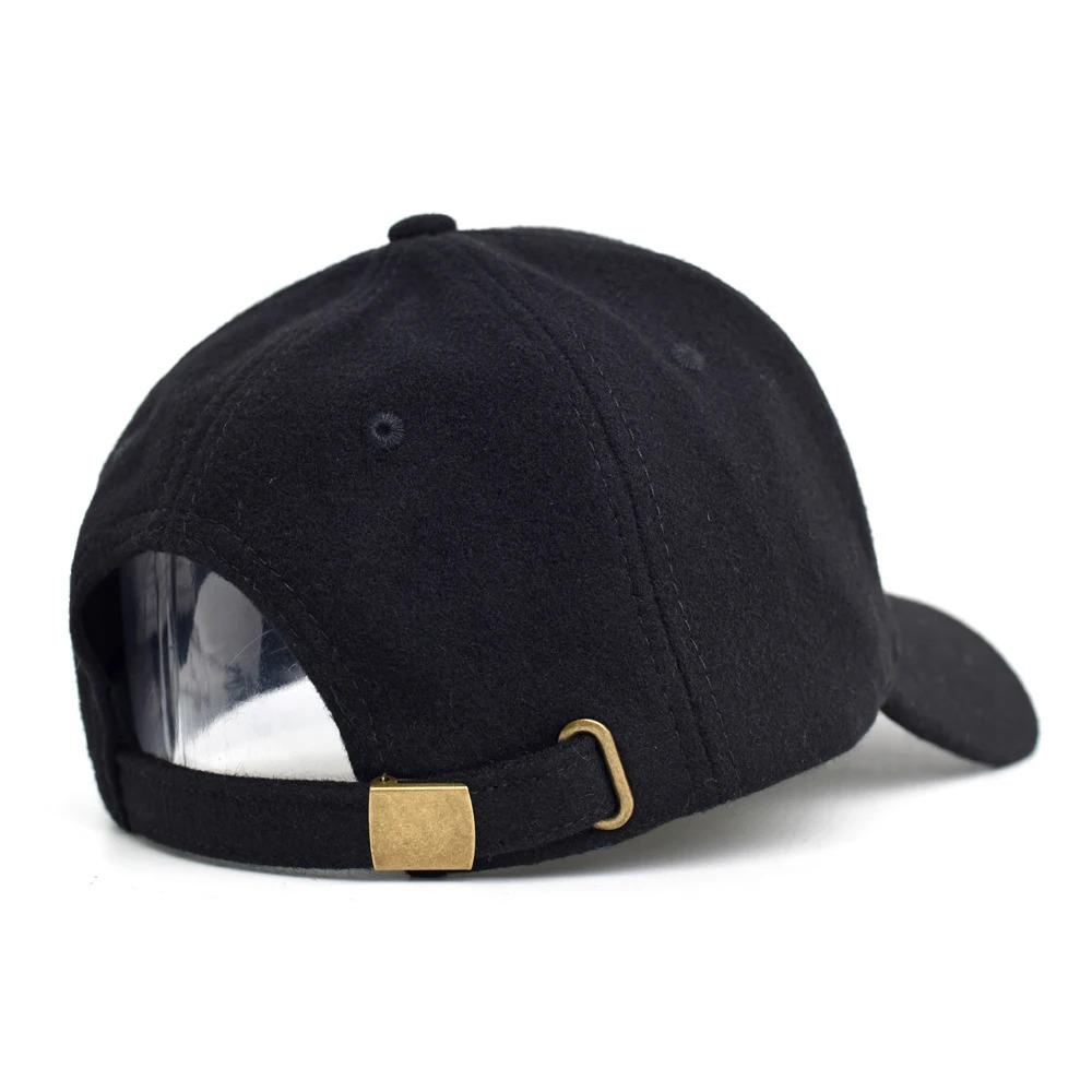 Autumn Winter Wool Baseball Cap Men Women Casual Dad Hat Adjustable Fashion Trucker Style Low Profile