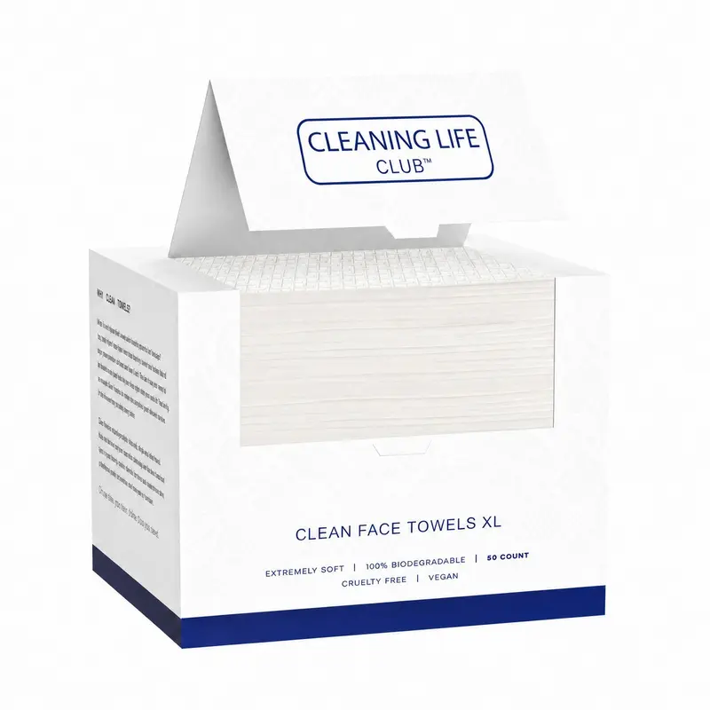 Disposable Face Towel, Single Use Towelette, 50pcs/box Portable Multipurpose Wet and Dry Towel, Soft Face Towel for Home, Bathroom and Outdoor Travel, Absorbent Breathable Towel, Disposable Towels, Disposable Facial Towel, Water Absorbent Towel