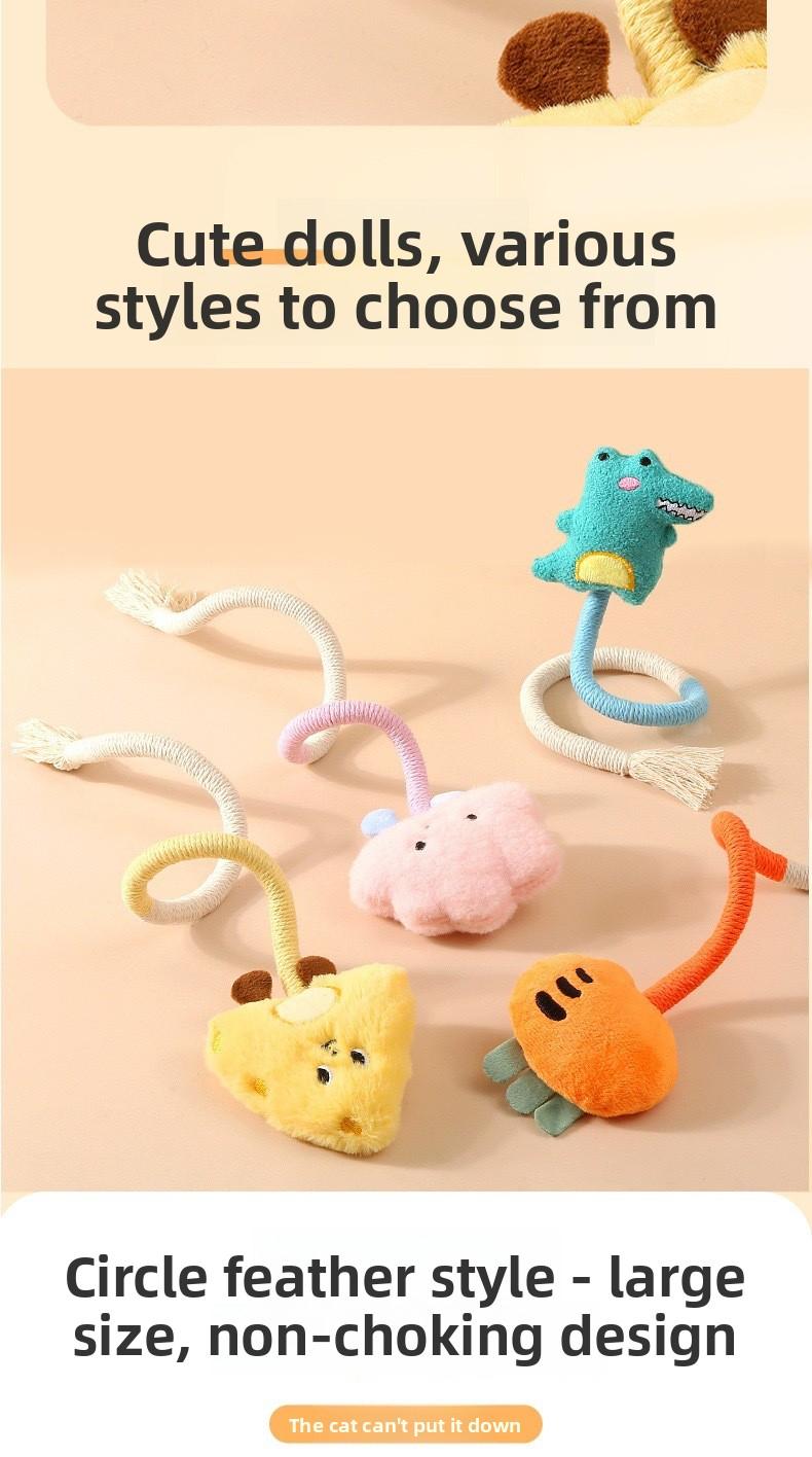 All-in-One Kitten Entertainment Set: Catnip Stick Toy, Dental Chew Rope, and Soft Plush Doll for Endless Play,The best gift for a kitten frozen treat easy-to-use design interactive companion Dog Puzzle Feeder Toy Nylon Chewing tug Durable comfort control