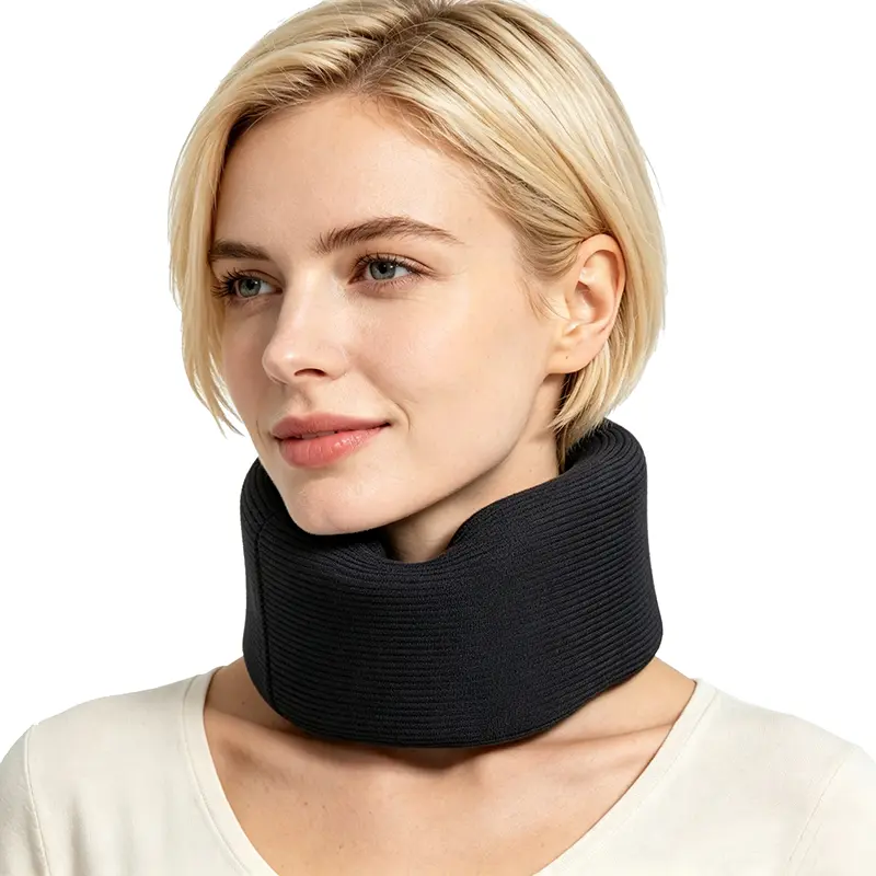 Soft Memory Foam Cervical Collar, Adjustable Neck Brace for Sleeping – Relieves Morning Stiffness and Muscle Fatigue, Ergonomic Universal Fit for Home Care