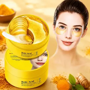 Kojic Acid | Turmeric | Collagen Eye Mask, 80pcs, anti-wrinkle and firming, reduces fine lines, moisturizes and brightens, reduces dullness, suitable for all skin types, Korean skincare product.