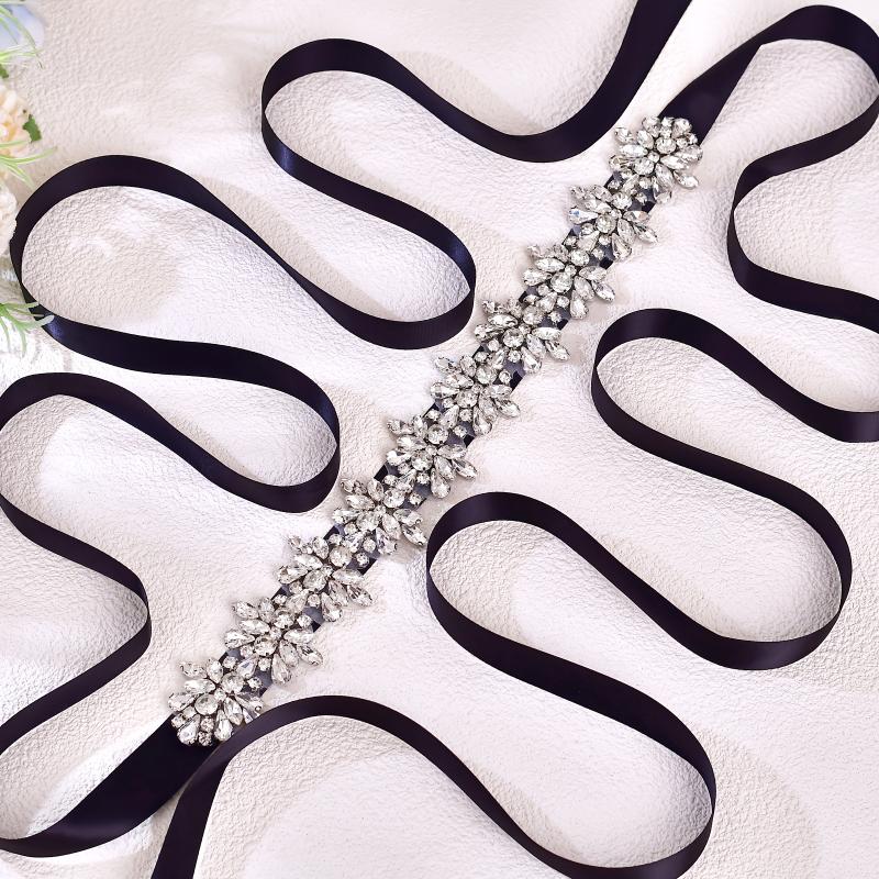 Elegant Silvery Rhinestone Bridal Belt - Adjustable, Sparkling Waist Accessory for Evening Gowns & Weddings  Bling Ceremony Party Decoration