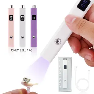 Cross-Border Leather Nail Art Magnetic Light, Cat Eye Dual LCD Screen, Rechargeable LED Lamp, Manicure UV Curing Lamp, Nail Art Tools