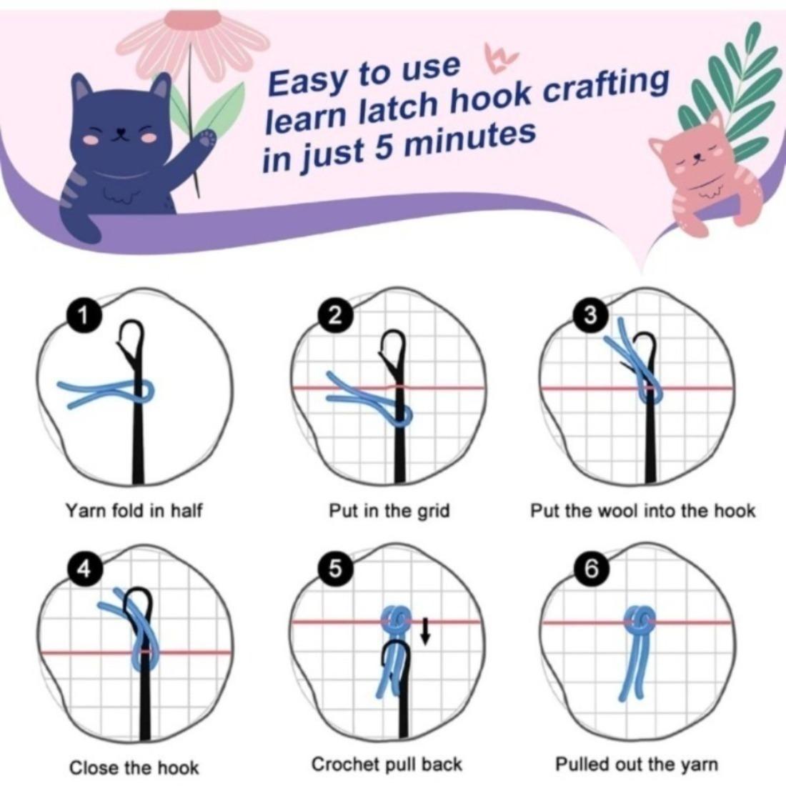 latch hook kits for adults Latch Cushion pcs, Beautiful Wolf King pattern pre-print Pillowcase, for or Beginners Adults to Knott, DIY Latch Hook pcs, 43cm x 43 cm/17inx17in( Wolf King )