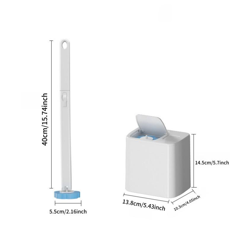One-Use Toilet Cleaning Set, Includes 54/24 Replacement Brush Heads, Toilet Bowl Cleaner, Sink Cleaning System, Bathtub Drain Plug, Toilet Wand
