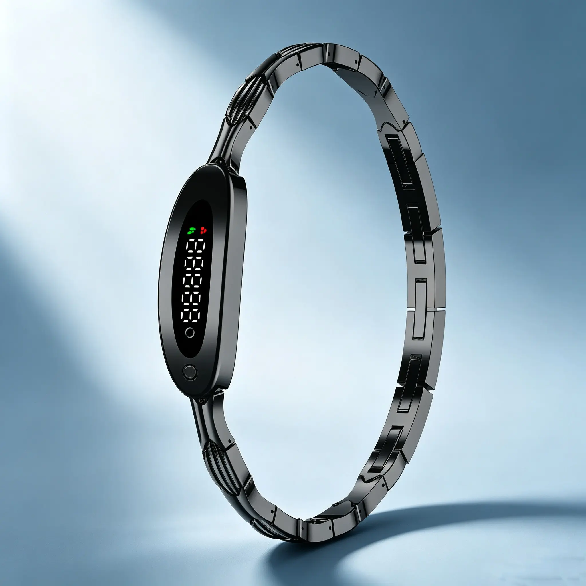 Light luxury women's multifunctional smart fitness tracker, real-time heart rate and sleep cycle monitoring, IP68 waterproof with multiple sports modes, smart wearable band compatible with iOS phones.