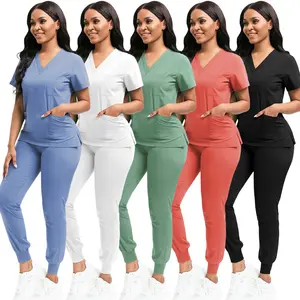 Unisex elastic quick-dry comfortable beauty salon workwear nurse uniform