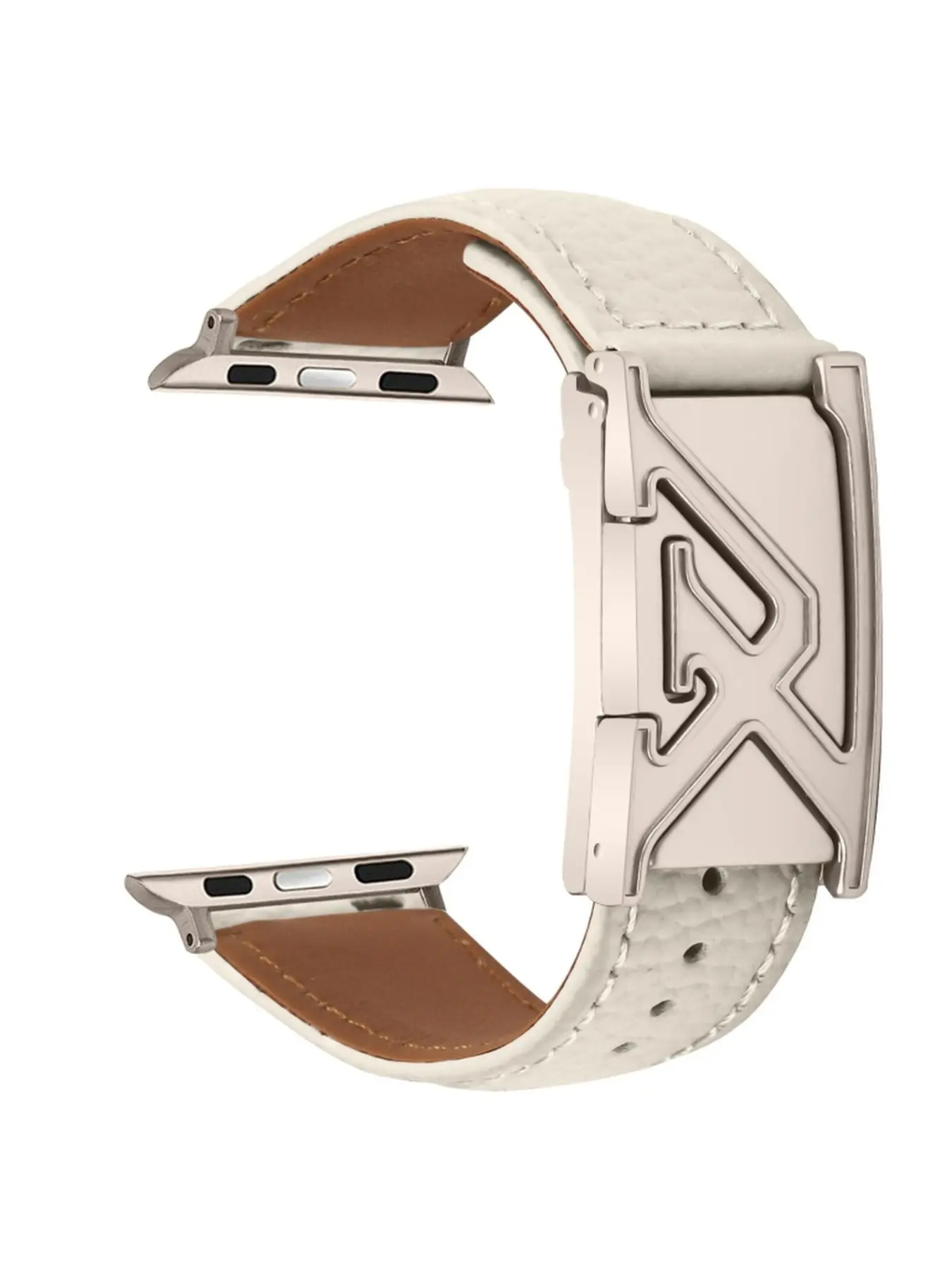 Women Magnetic Textured Leather Watch Band, Smartwatch Straps, Smartwatch Compatible, Elegant Design, Adjustable Length, All Seasons, Perfect Gift
