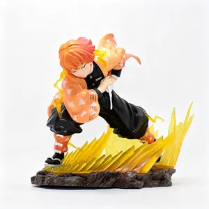 Demon Slayer Mitsuri Kanroji Lightning Breathing Figure, Anime Collectibles, 14.5cm PVC Statue, Detailed Finish, Perfect for Fans, Desktop Display