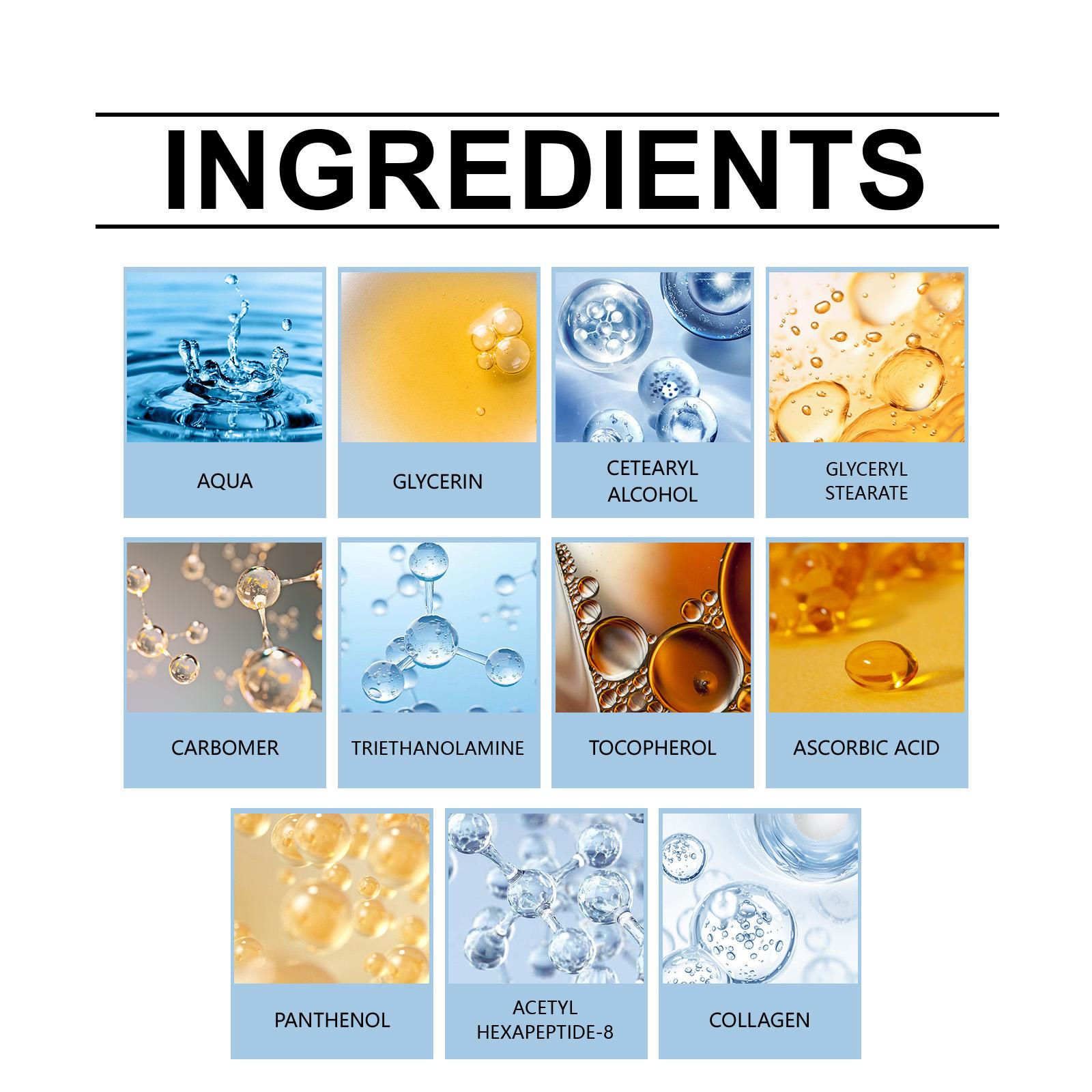 HOYGI Immediate Firming Eye Serum, Instant Eye Lift & Dark Circle Corrector with Acetyl Hexapeptide-8 + Collagen, Vitamin C Brightening, Panthenol + Vitamin E Deep Nourish, Lightweight Non-Greasy for All Skin, Daily Anti-Aging Care serum ginseng