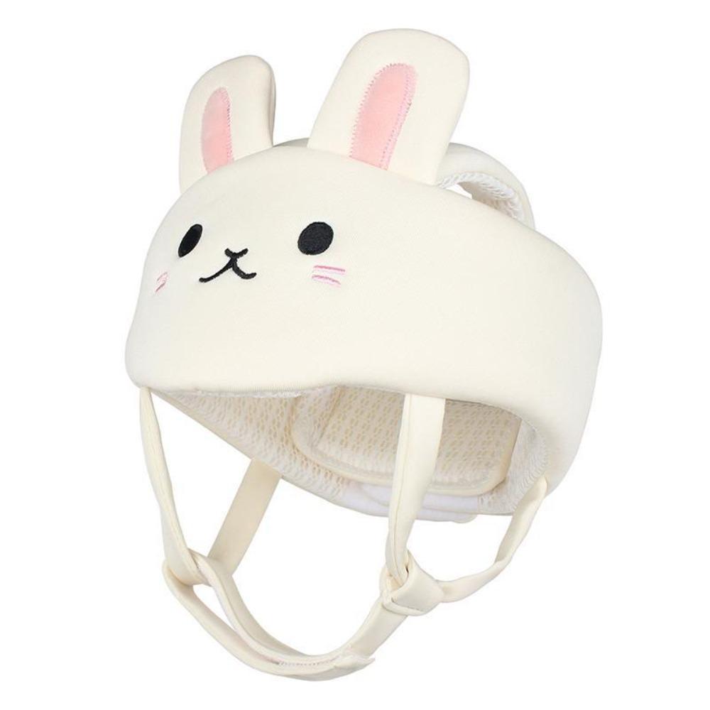 Cute Cartoon Rabbit Safety Helmet | Bunny Ear Bonnet, Breathable Anti-Collision Head Guard, Walking Helper Safety Hat, Portable Travel Essential, Funny Bunny Design Head Protection