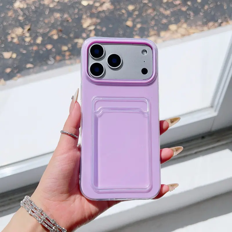 2-in-1 Jelly Card Holder Phone Case for iPhone 17/16 Pro Max & Pro