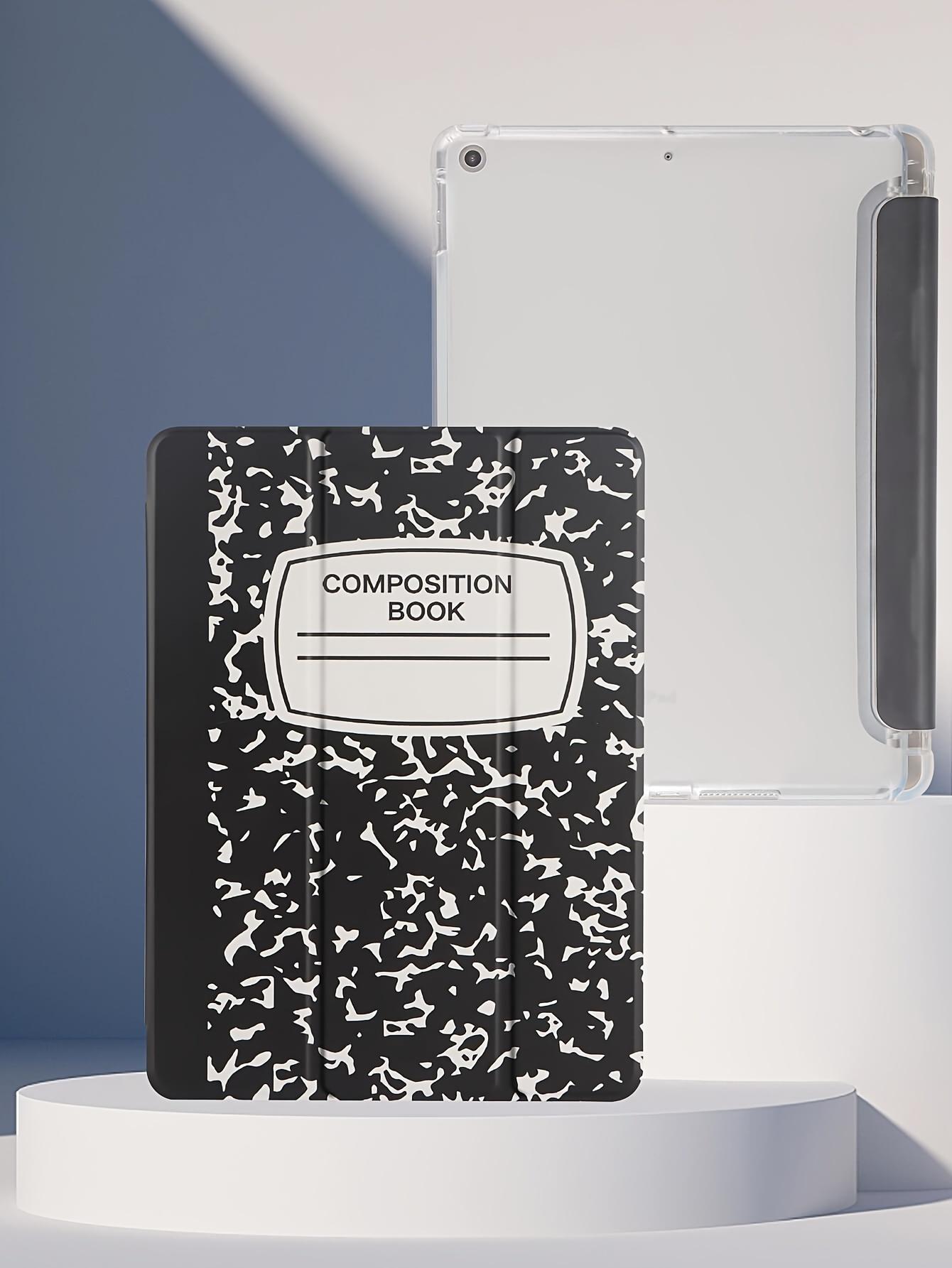 Notebook Pattern Case For Tablet, Wear-resistant Magnetic Suction Automatic Sleeping Wake Three-fold Two Stand Modes, New Literary Style Protective Cover, Suitable For Ipad Mini4/5/mini6/9.7/10.2/10.5/10.9/11/10 Generation Models. Pen Not Included