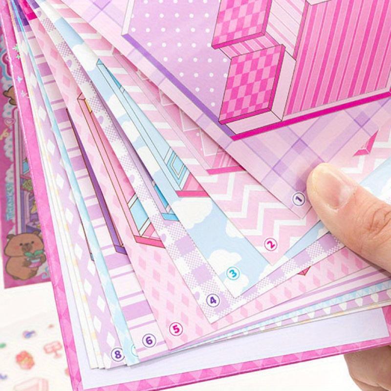 Creative Scene Sticker Book, 30pcs/set 3D Sticker Book, DIY Decorative Sticker Book, DIY Decals for Water Bottle, Laptop, Phone Case