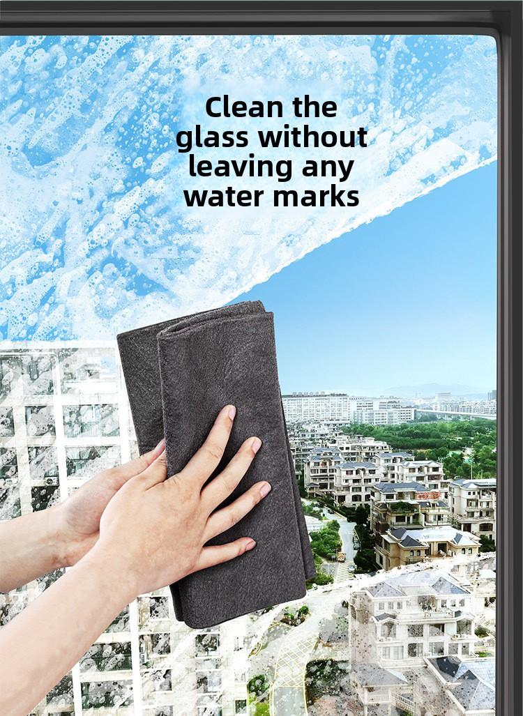 Magic Microfiber Cleaning Cloth, Streak-Free & Lint-Free for Glass, Mirror & Window, No Watermark, Reusable Washable Towel for Household Chores, Kitchen, Bathroom & Furniture Dusting & Polishing