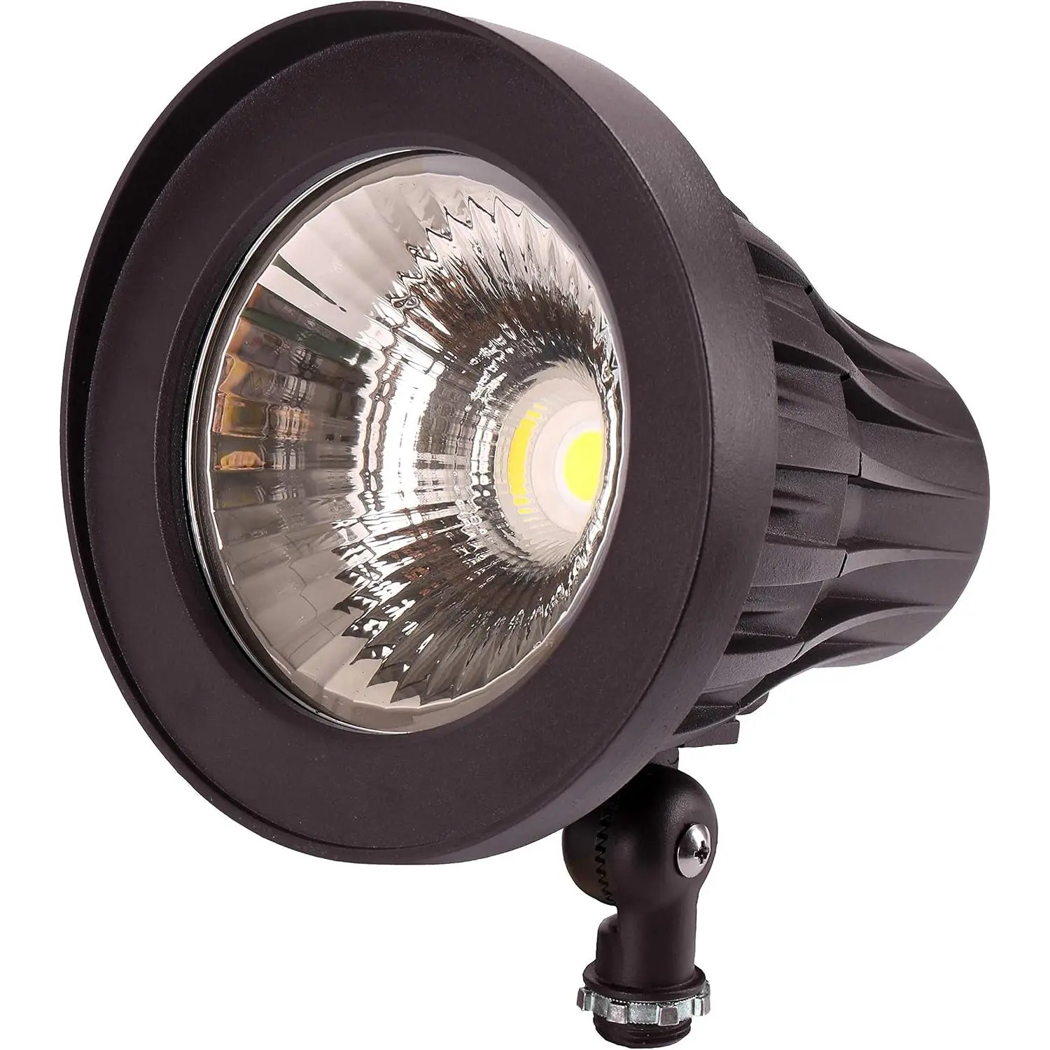 30Watt  LED Spotlight, Narrow Beam Angle COB LED Round Spotlight, 5000K  White, 3350 Lumens, 120-277V, Outdoor Flag Pole Spot Lights Fixture, UL Listed